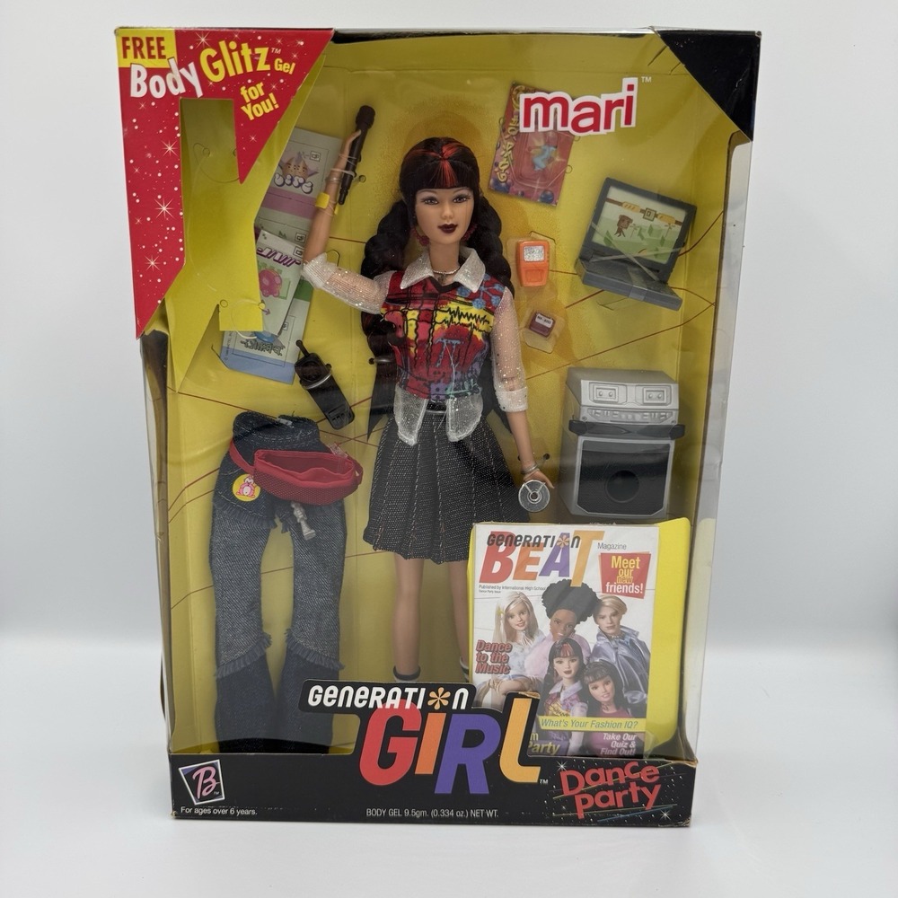 Mari Generation Girl Dance Party Doll Mattel 26112 Vintage 1999 Y2K